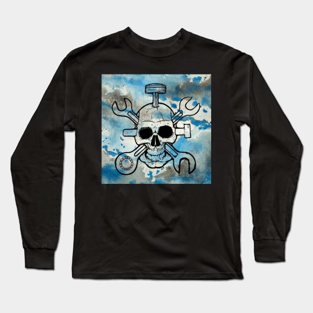 Daring Mechanic Long Sleeve T-Shirt by Art by Ergate